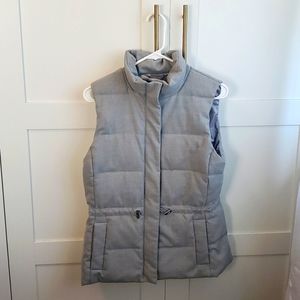 Women's Banana Republic Gray Down Vest, S